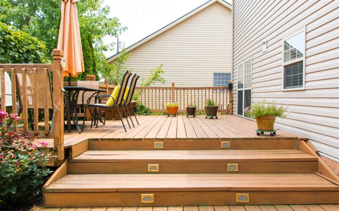 Wooden is the most commonly used of the types of decking materials.